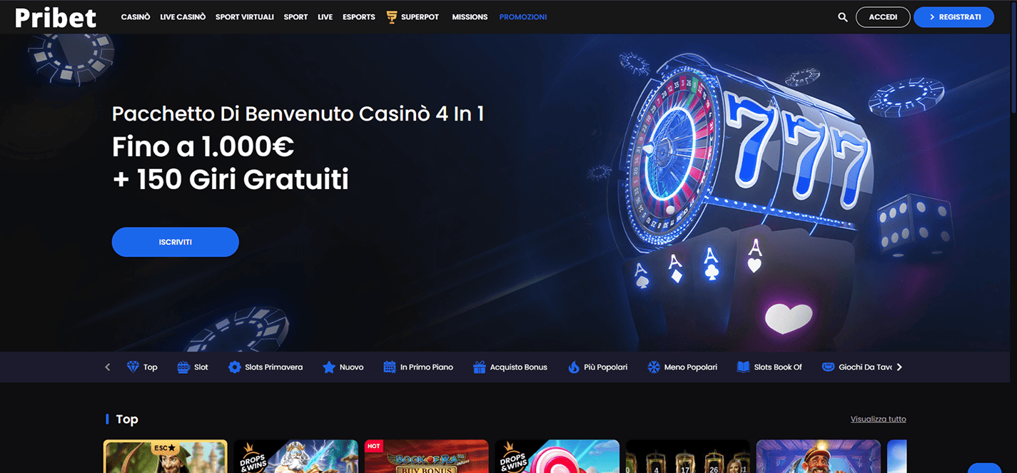 Pribet bookmaker non aams
